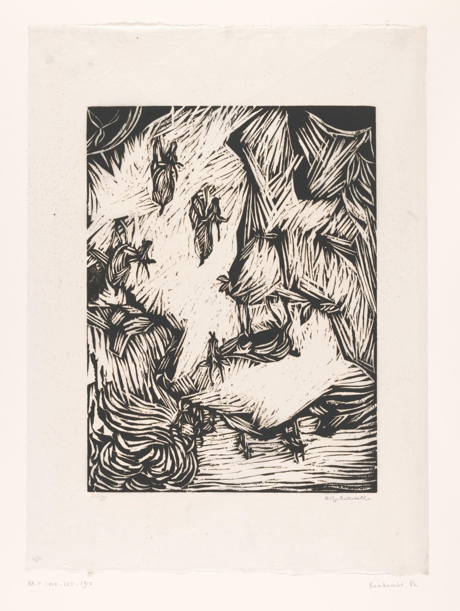 Groep berggeiten in rotsachtig landschap door Philipp Bauknecht