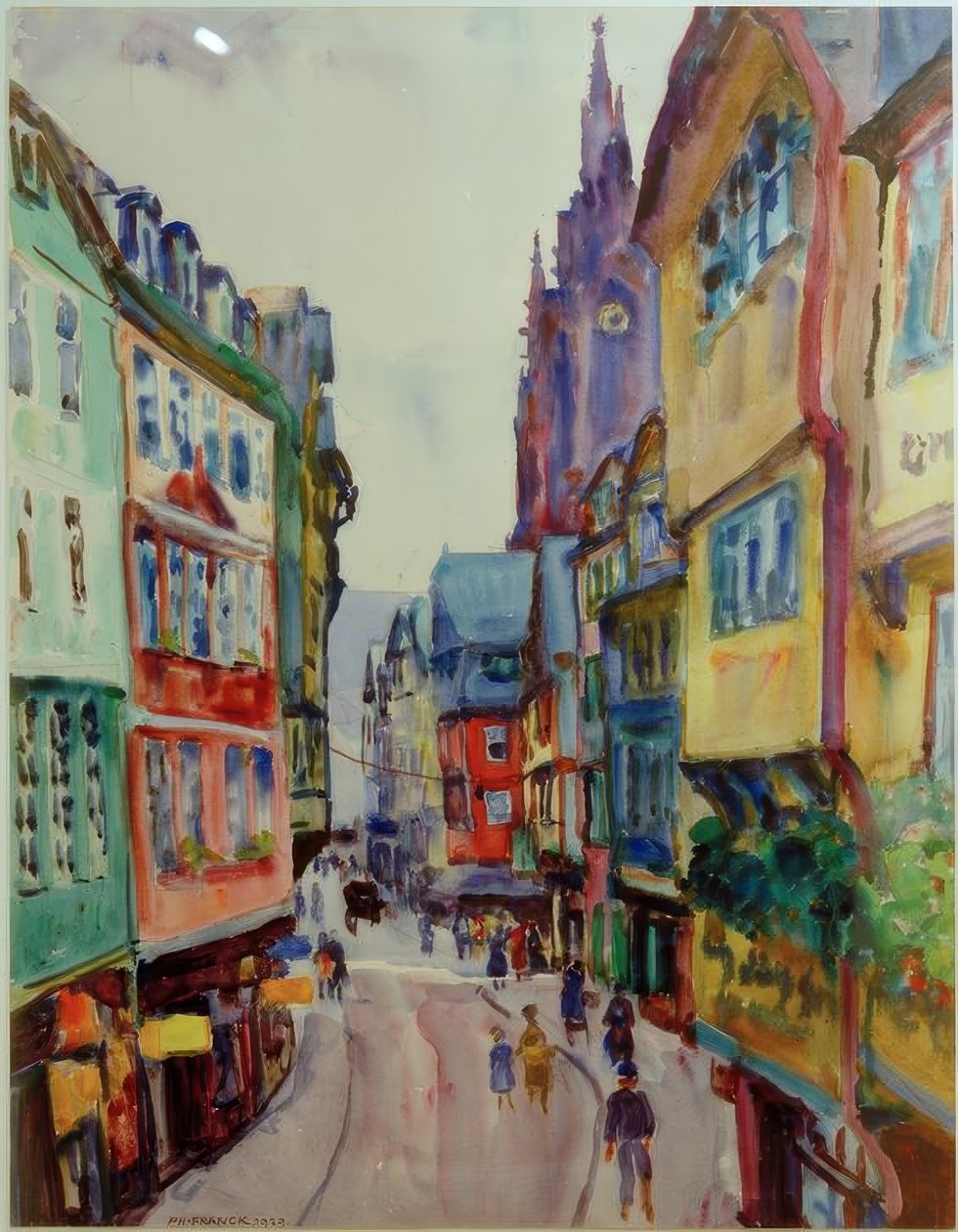 Oud-Frankfurt door Philipp Franck