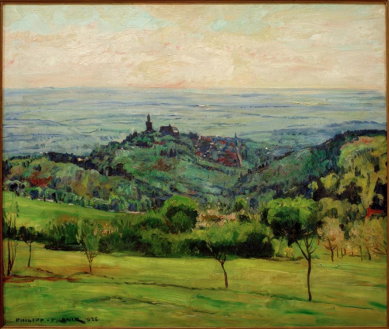 Uitzicht op Kronberg door Philipp Franck
