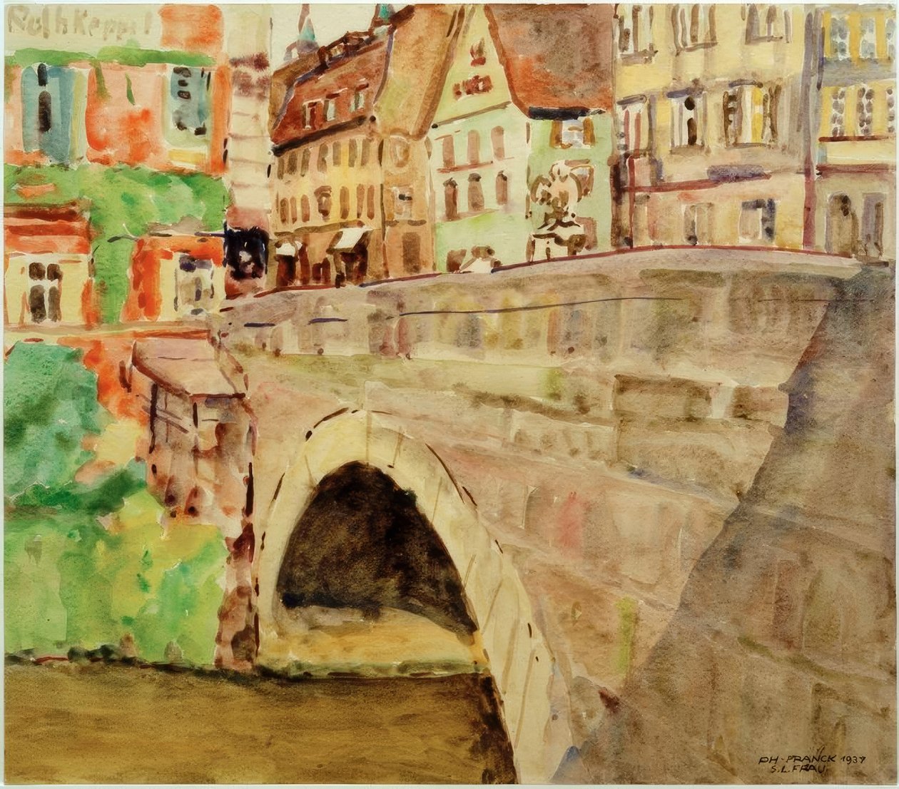Brug in Bamberg door Philipp Franck