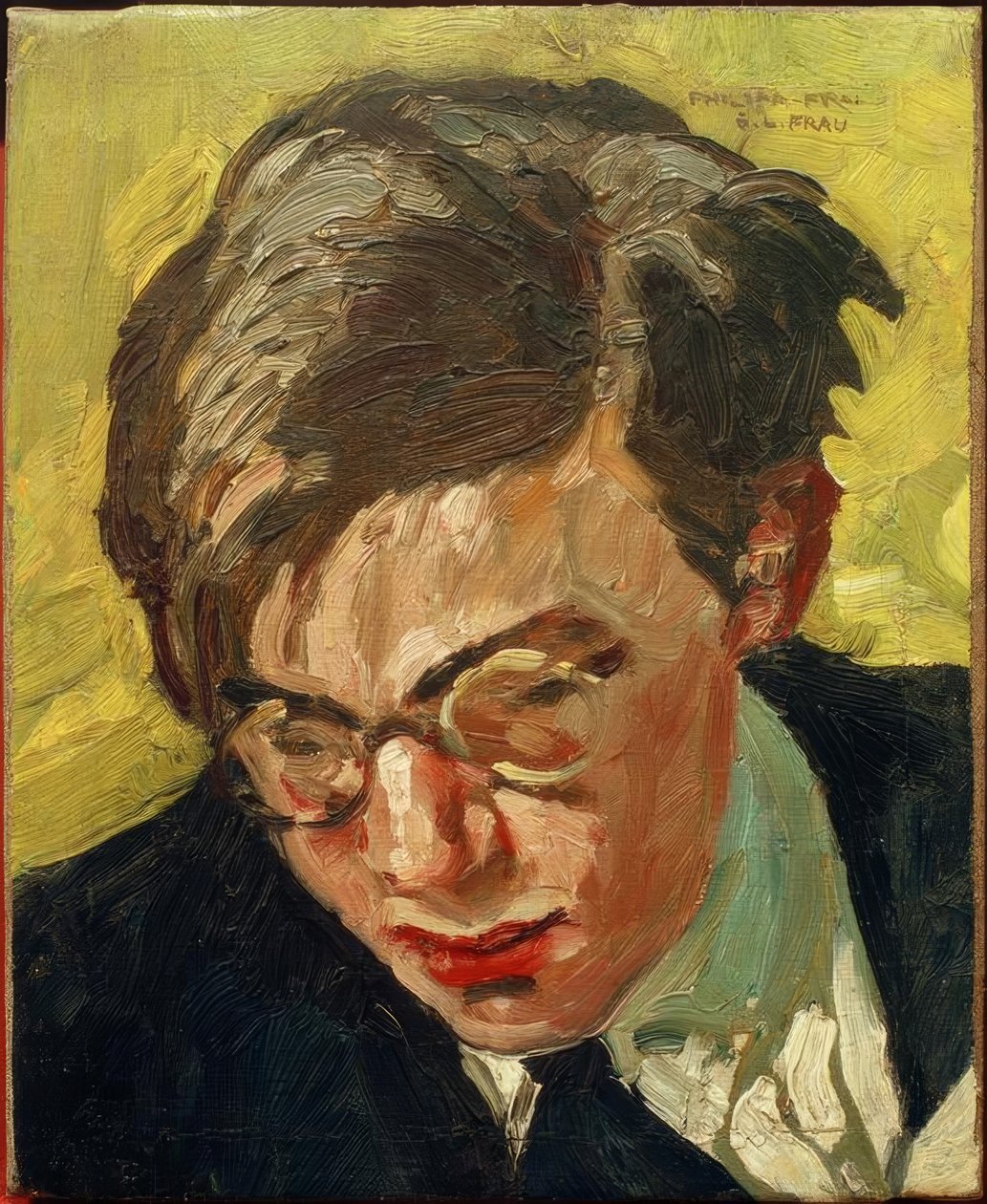Portret van de zoon Carrlutz Franck door Philipp Franck