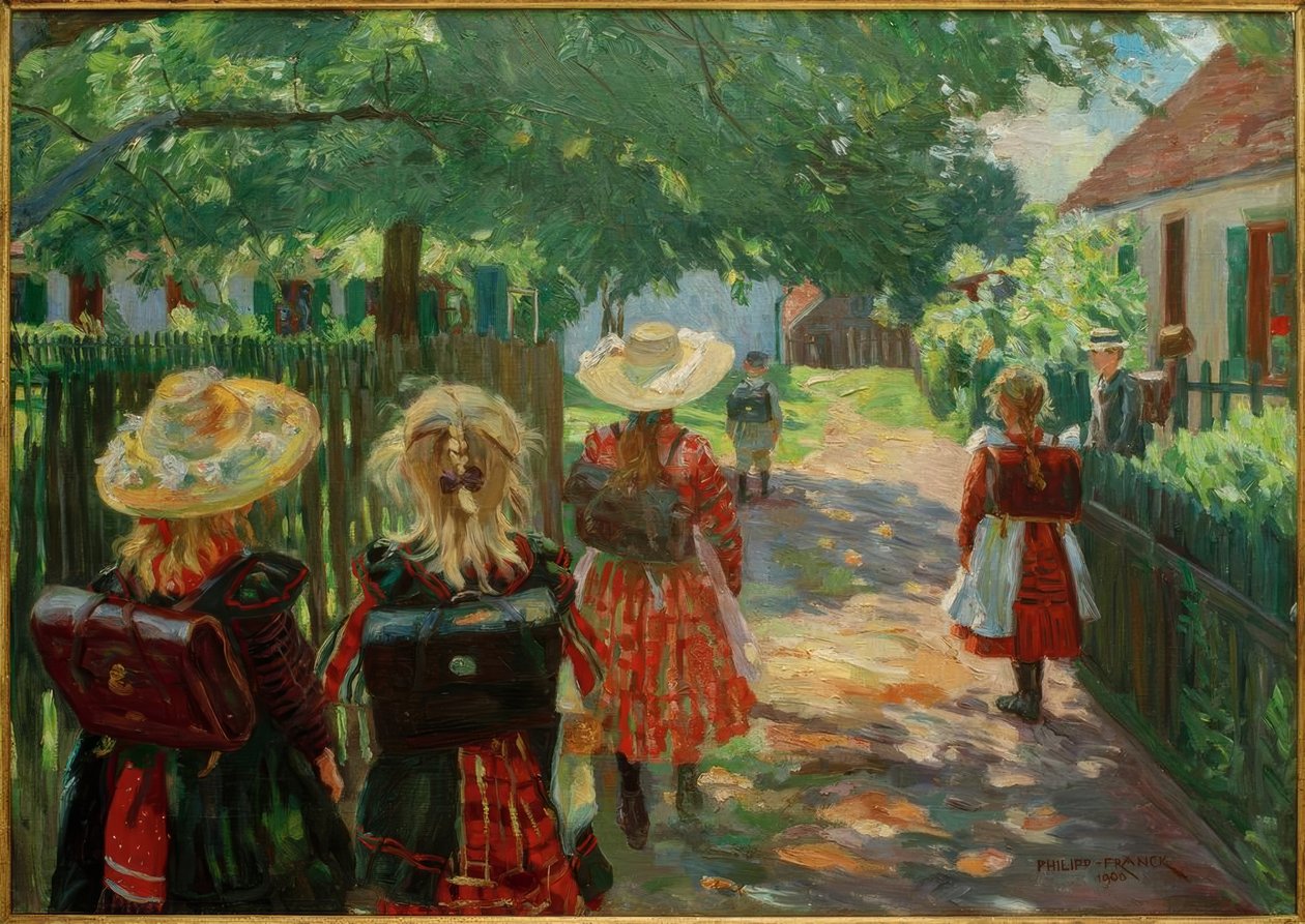 Schoolweg door Philipp Franck