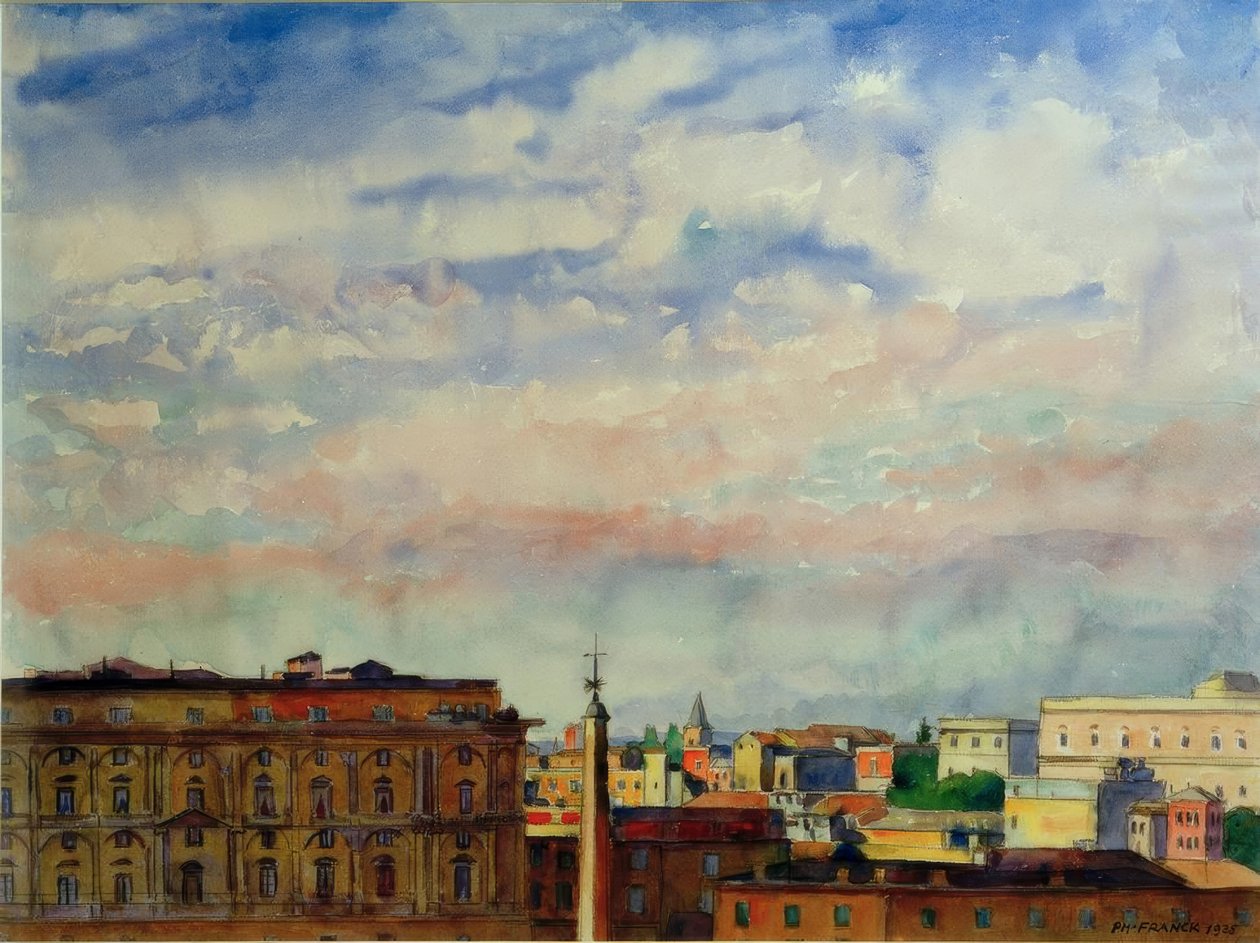 Wolken boven Rome door Philipp Franck