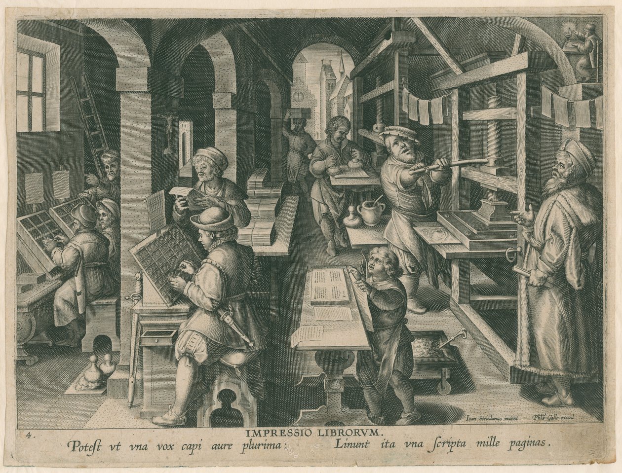 Drukkerij door Philipp Galle