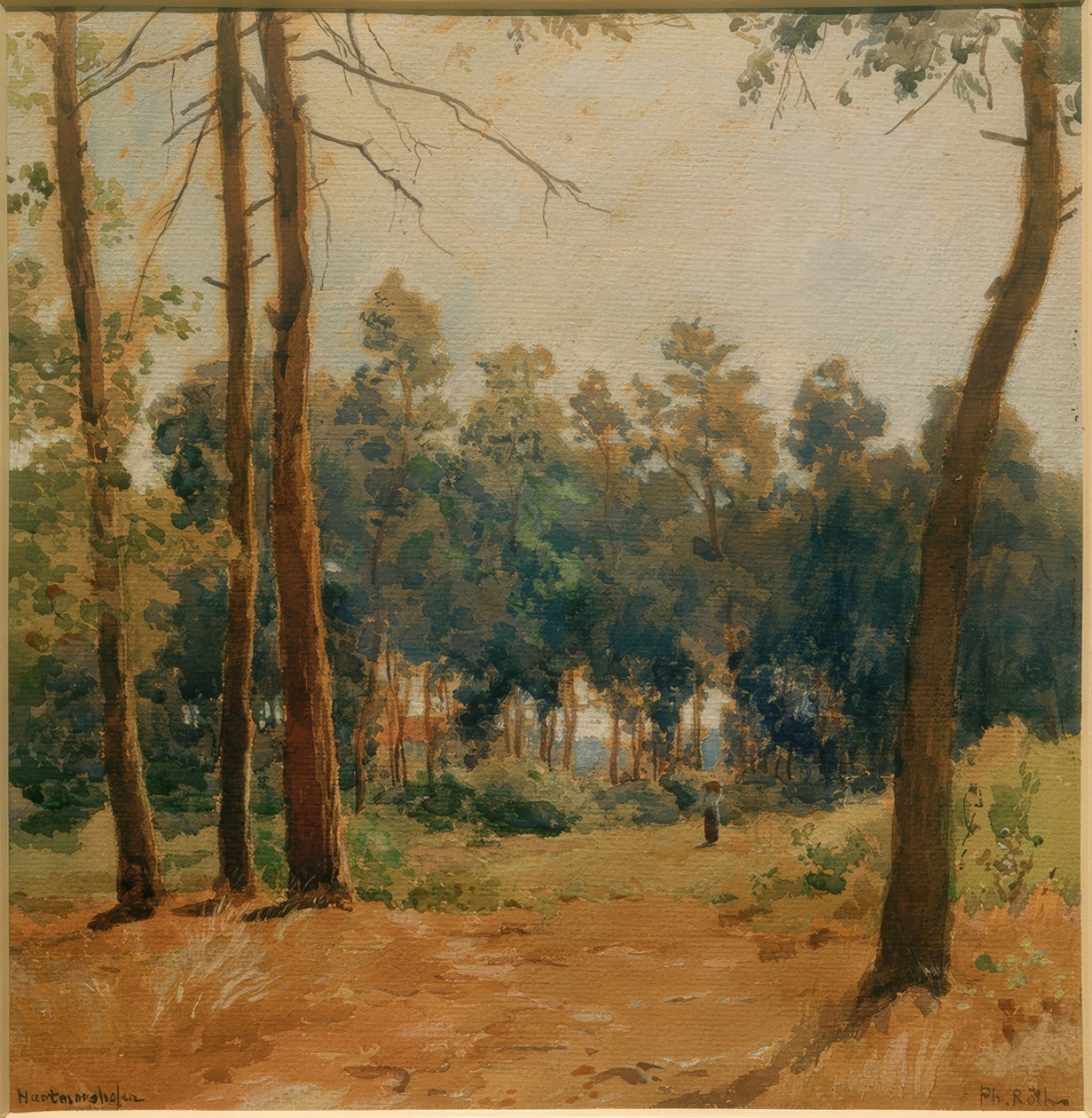 Boslandschap bij Hartmannshofen door Philipp Röth