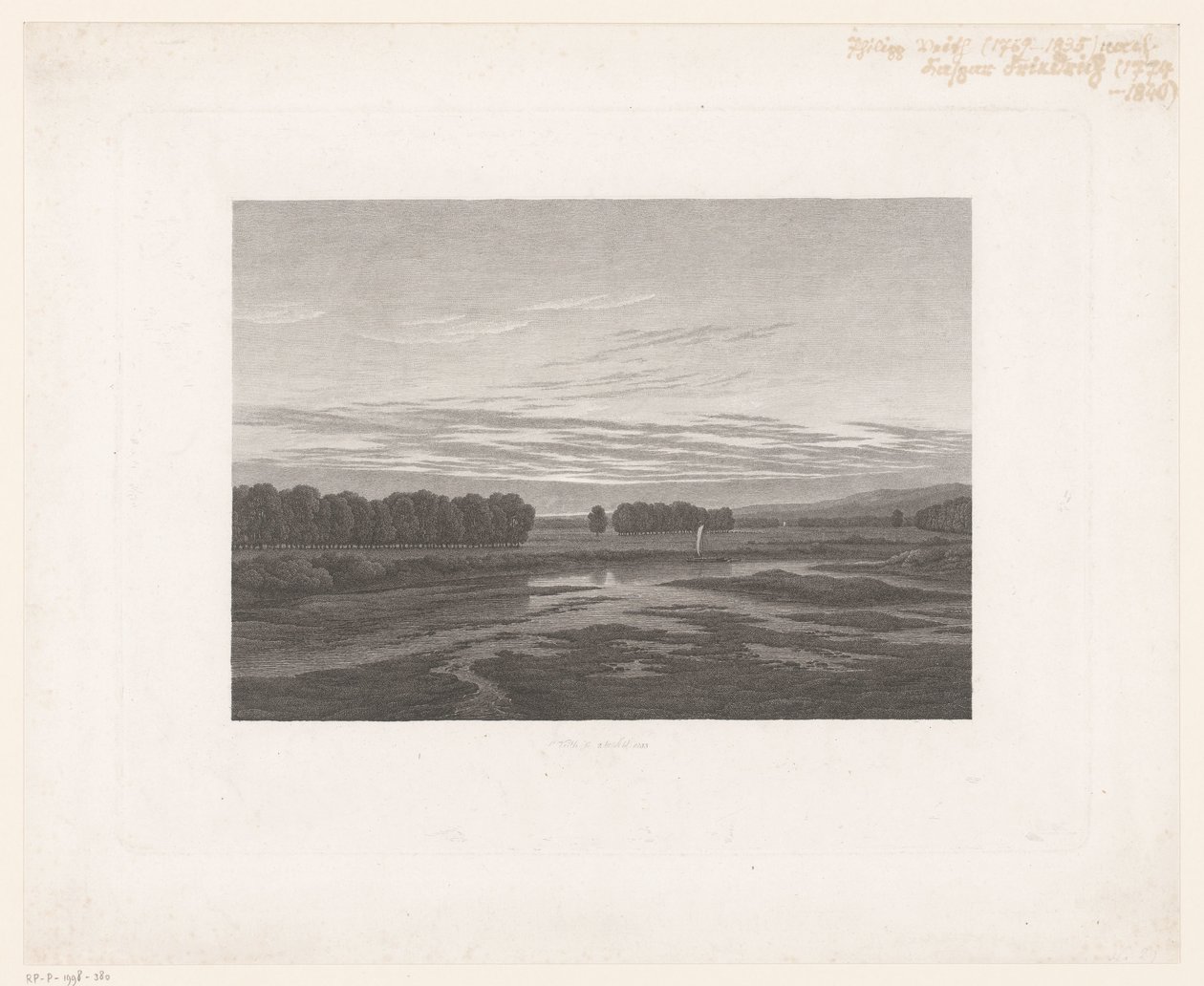 Gezicht op de Elbe door Philipp Veith