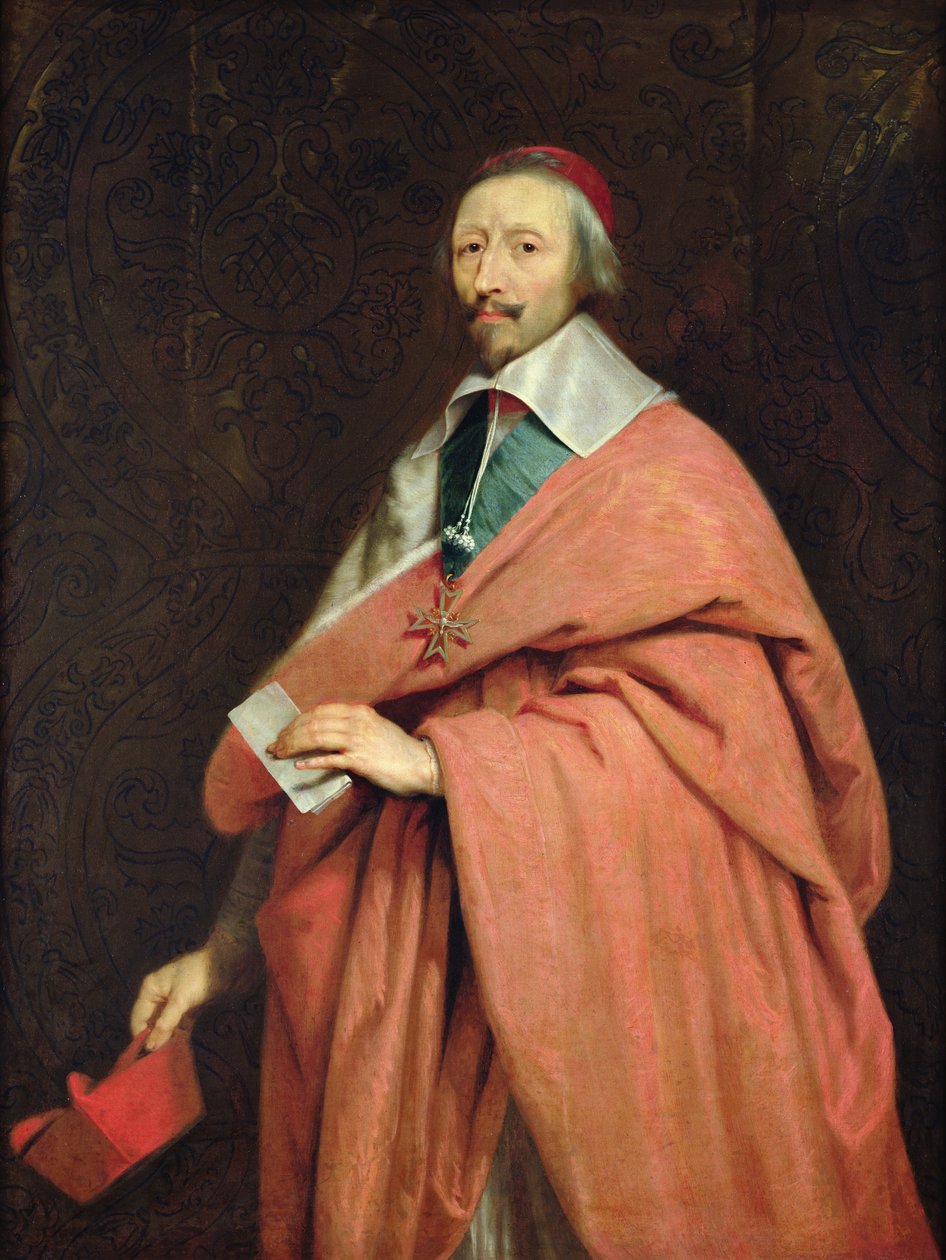 Kardinaal Richelieu (1585-1642) c.1639 door Philippe de Champaigne