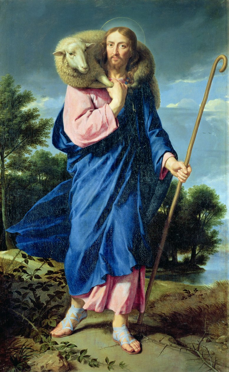 De goede herder, c.1650-60 door Philippe de Champaigne