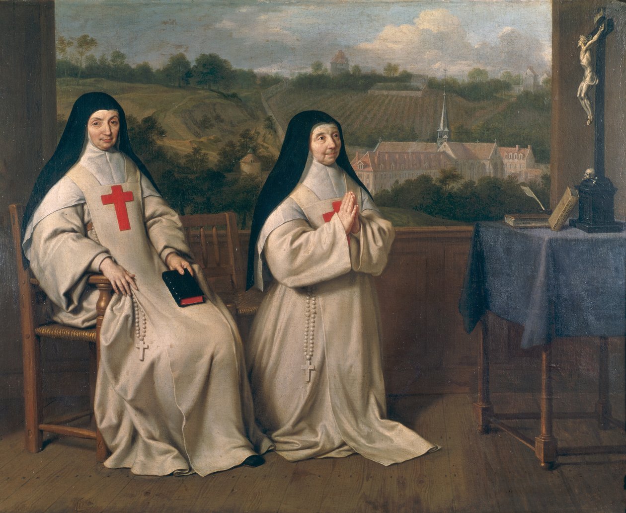 Twee nonnen door Philippe de Champaigne