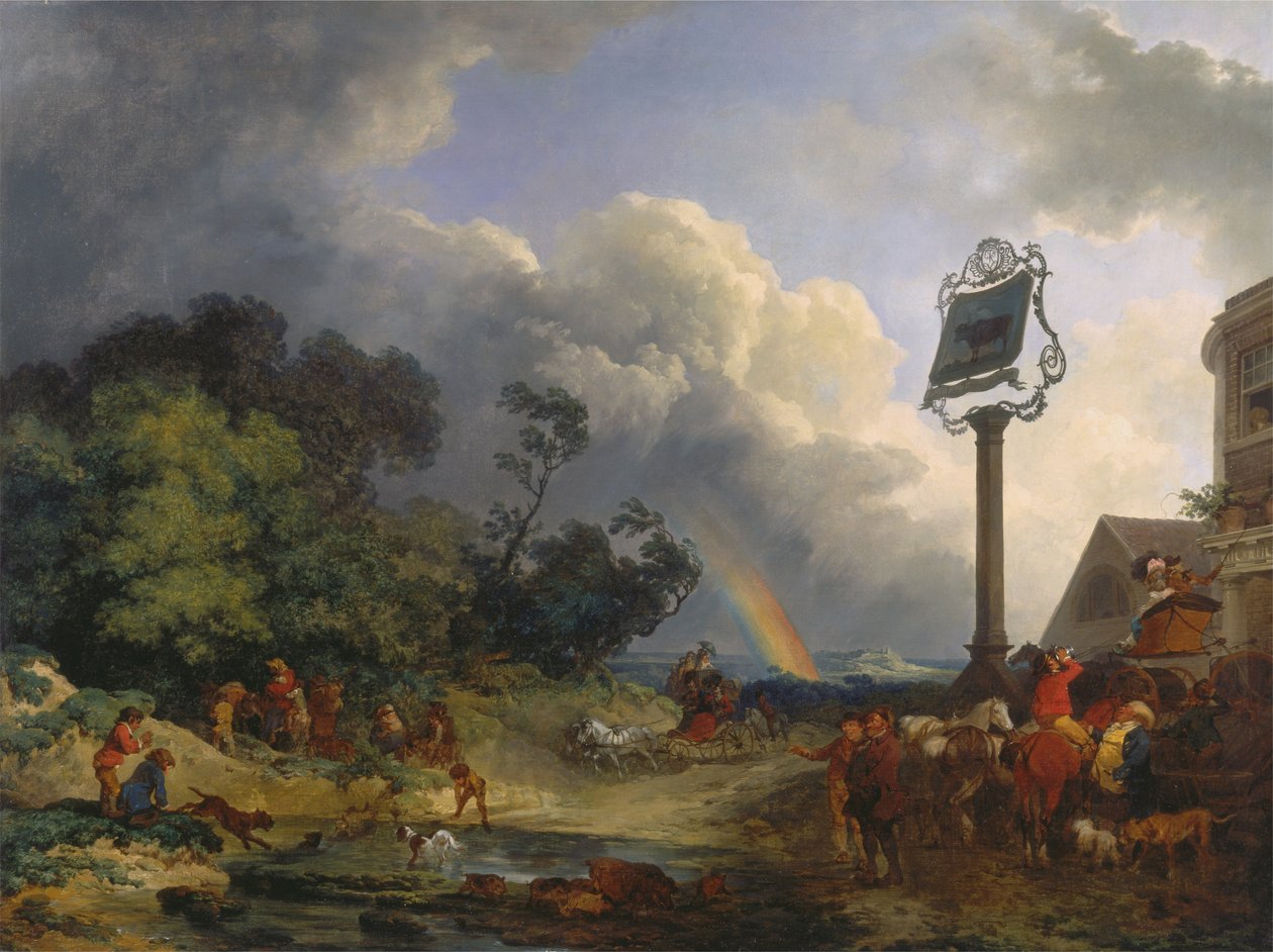 De regenboog door Philippe Jacques de Loutherbourg