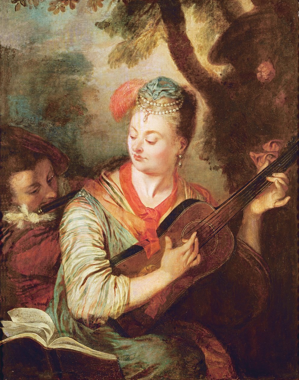 De Gitaarspeler door Philippe Mercier