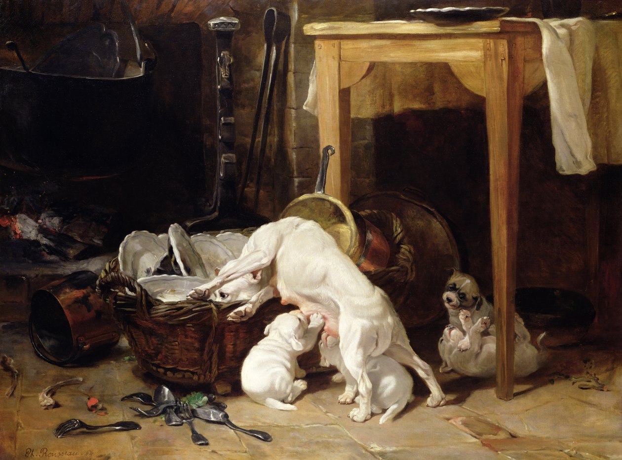 Chacun pour Soi, 1864 door Philippe Rousseau