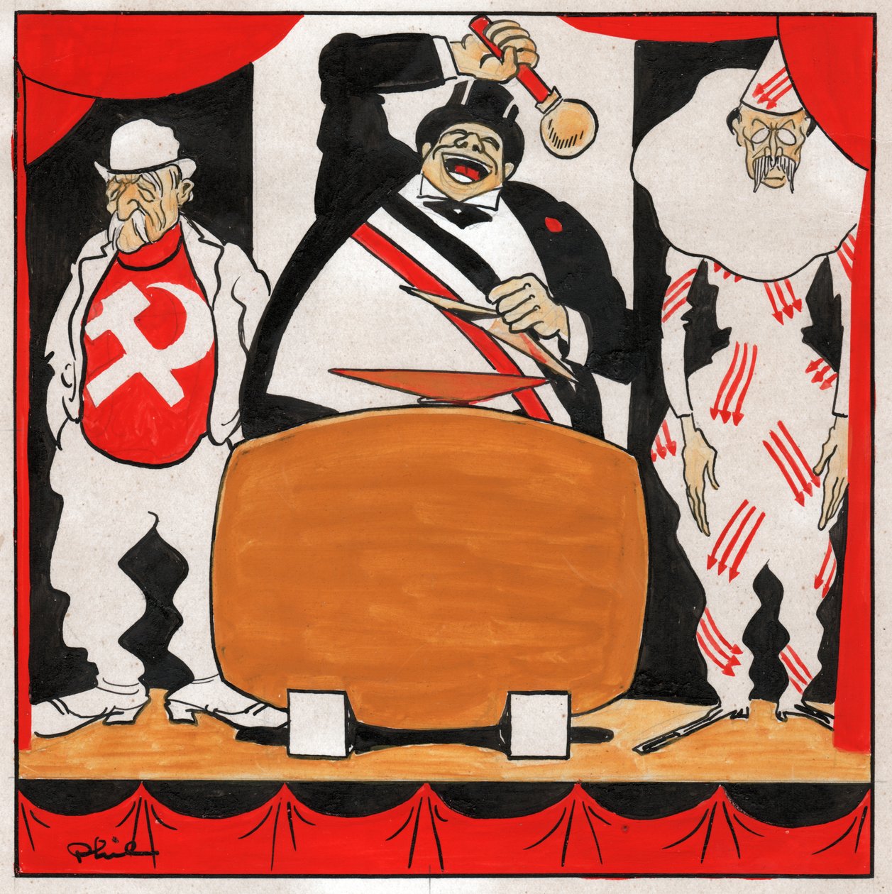 Leon Blum. 1930-1936 door Philippe (1905 1940) Larquier