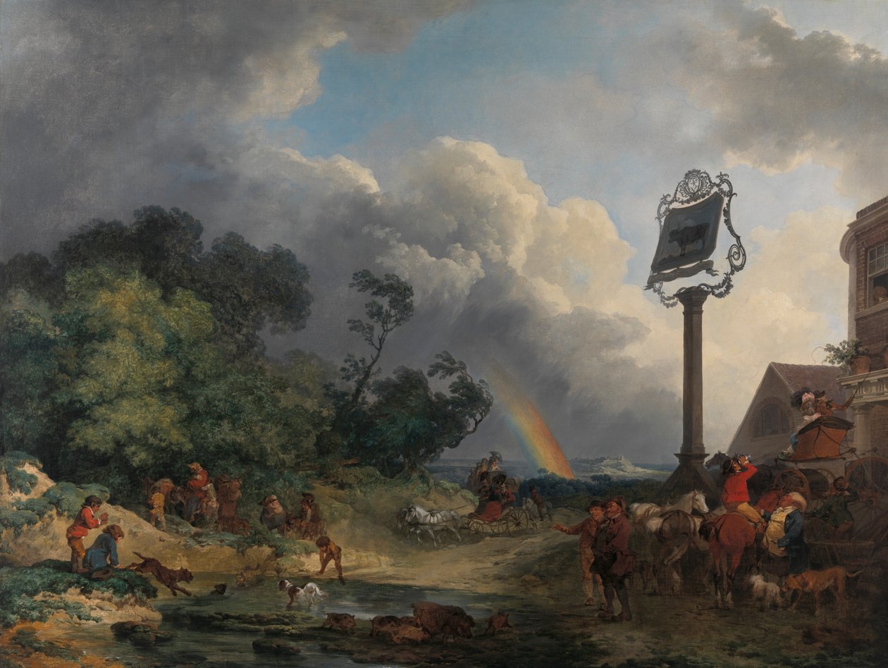 De regenboog door Philippe Jacques de Loutherbourg
