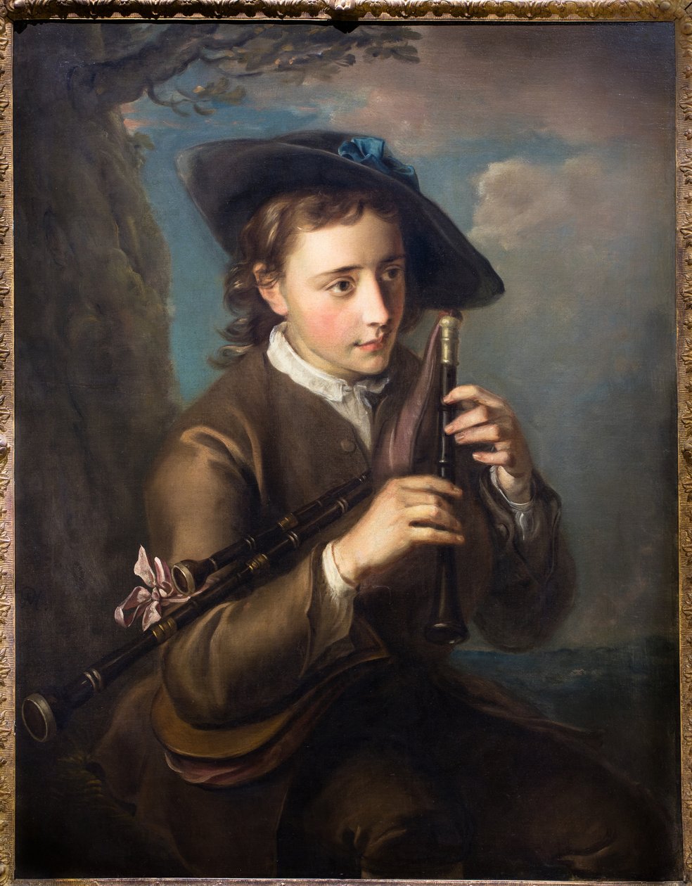 Piper, ca. 1740 (Olieverf op doek) door Philippe Mercier