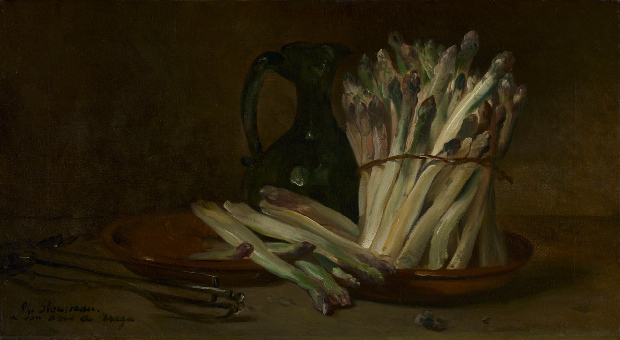 Stilleven met Asperges door Philippe Rousseau