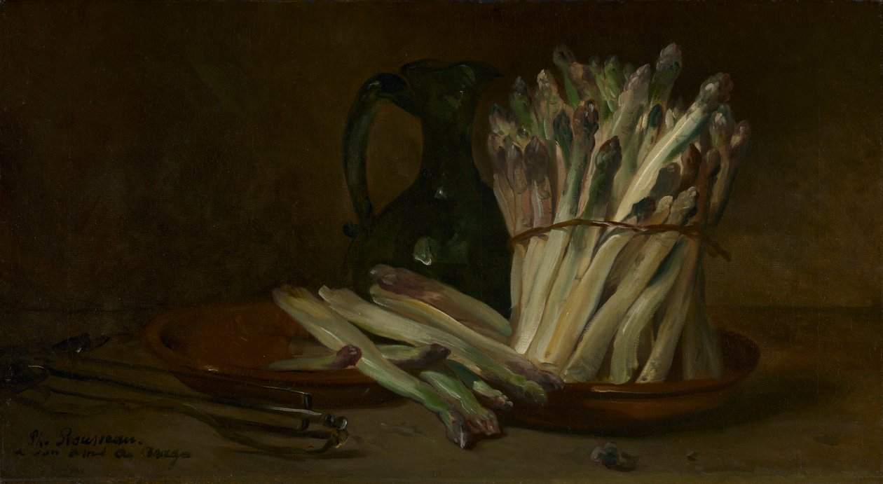 Stilleven met Asperges door Philippe Rousseau