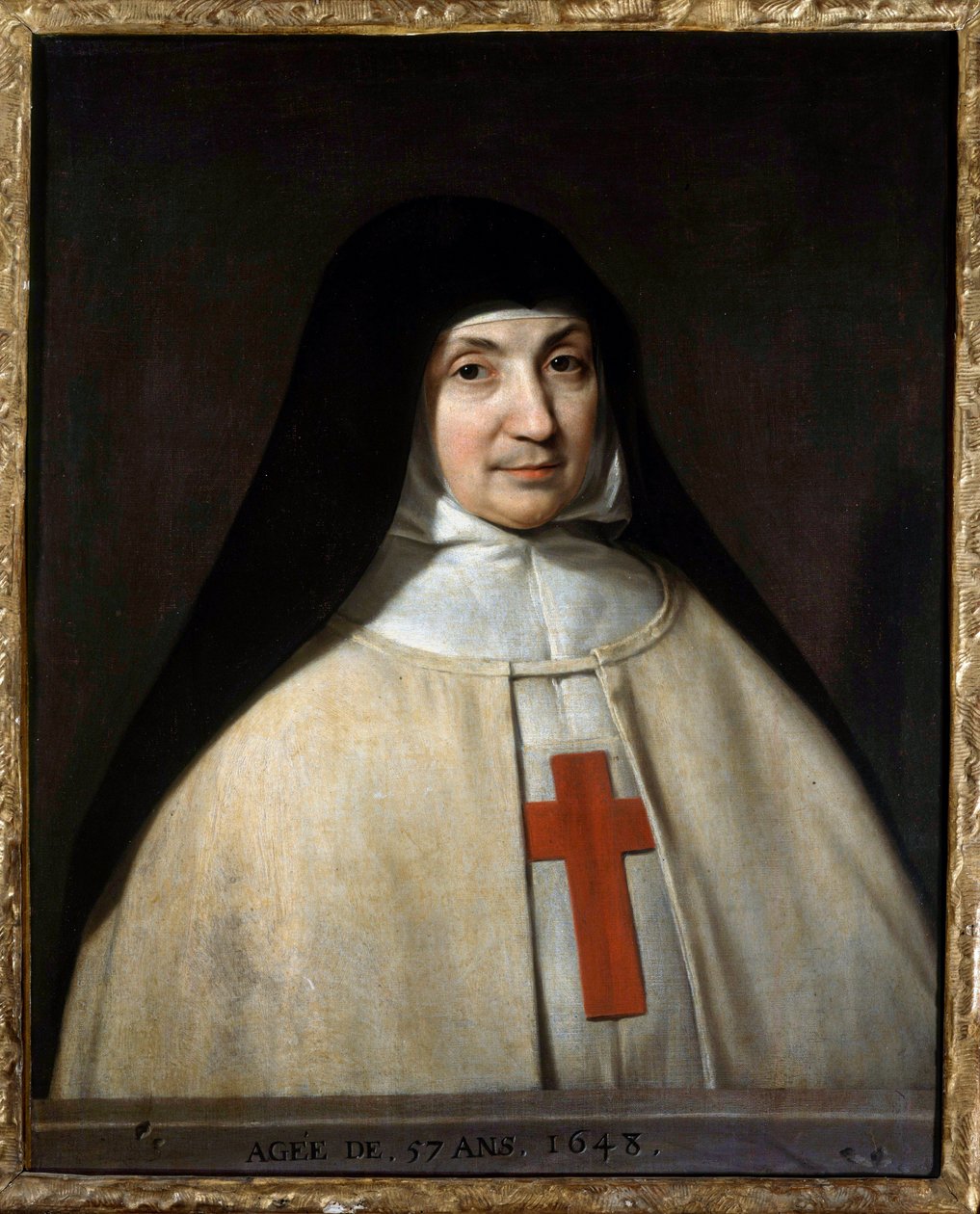 Portret van Moeder Angelique Arnauld door Philippe de Champaigne