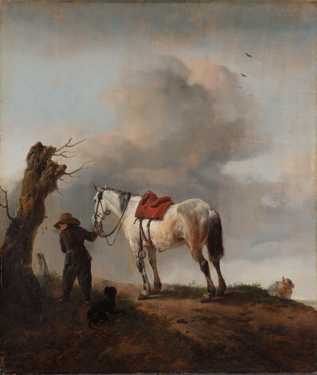 Het grijze paard door Philips Wouwerman