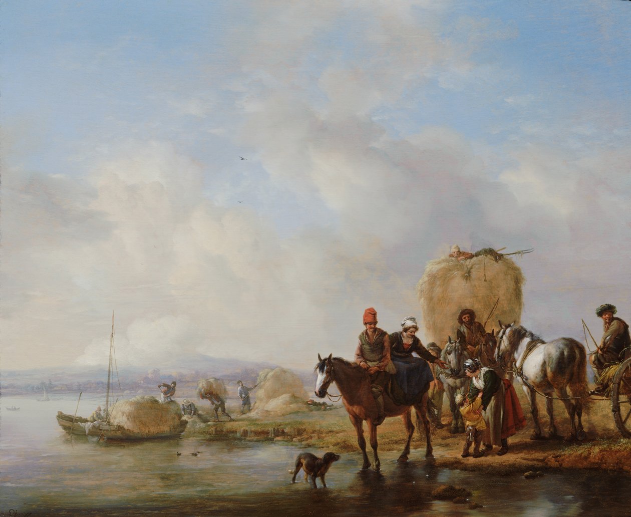 De hooiwagen, na ca. 1650 door Philips Wouwerman