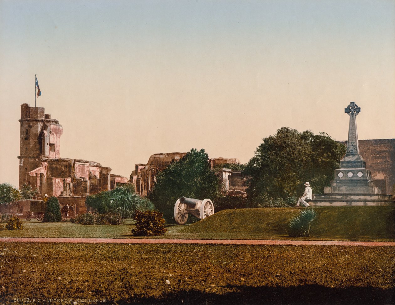 Lucknow. Residentie door Photoglob Co. (Zurich, active c. 1890 1910)