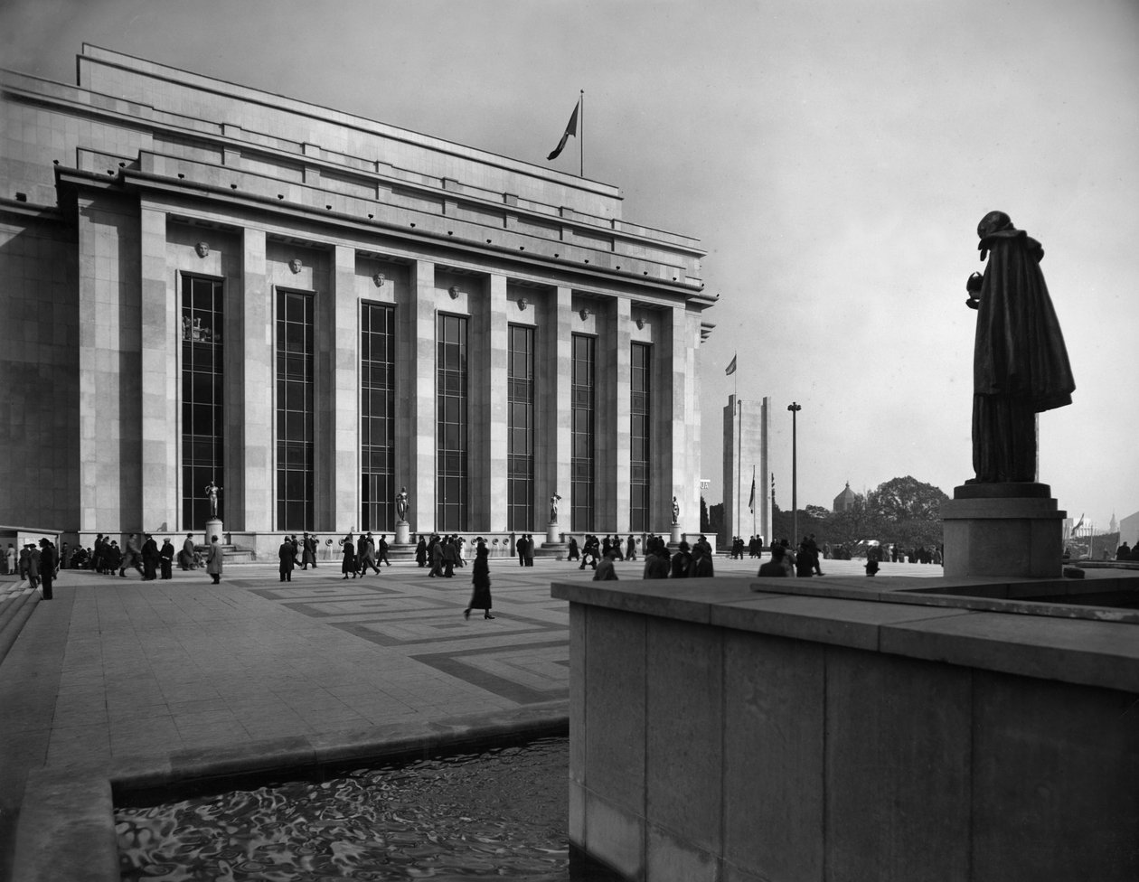Trocadero Esplanade in Parijs door Photographer French