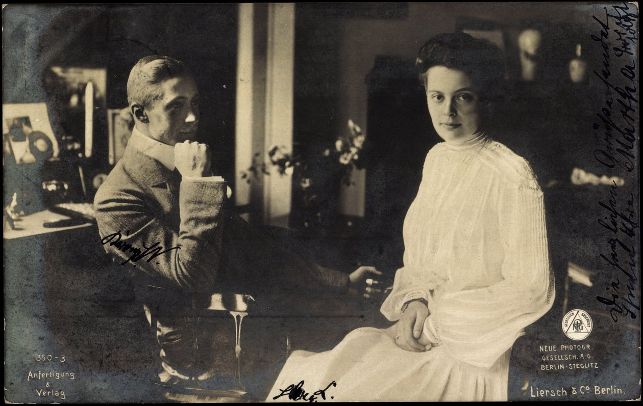 Hertogin Cecilie met Willem van Pruisen door Photographer German