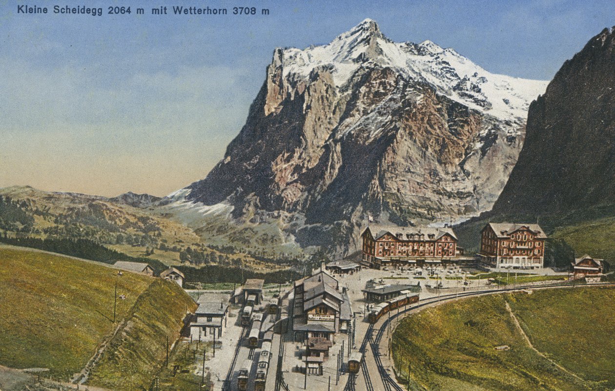 Kleine Scheidegg, Zwitserland (kleurenfoto) door Photographer Swiss
