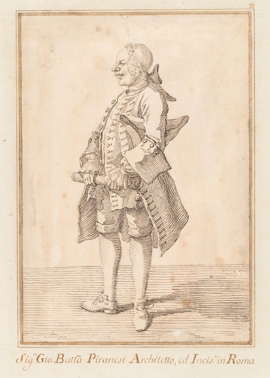 Giovanni Battista Piranesi door Pier Leone Ghezzi