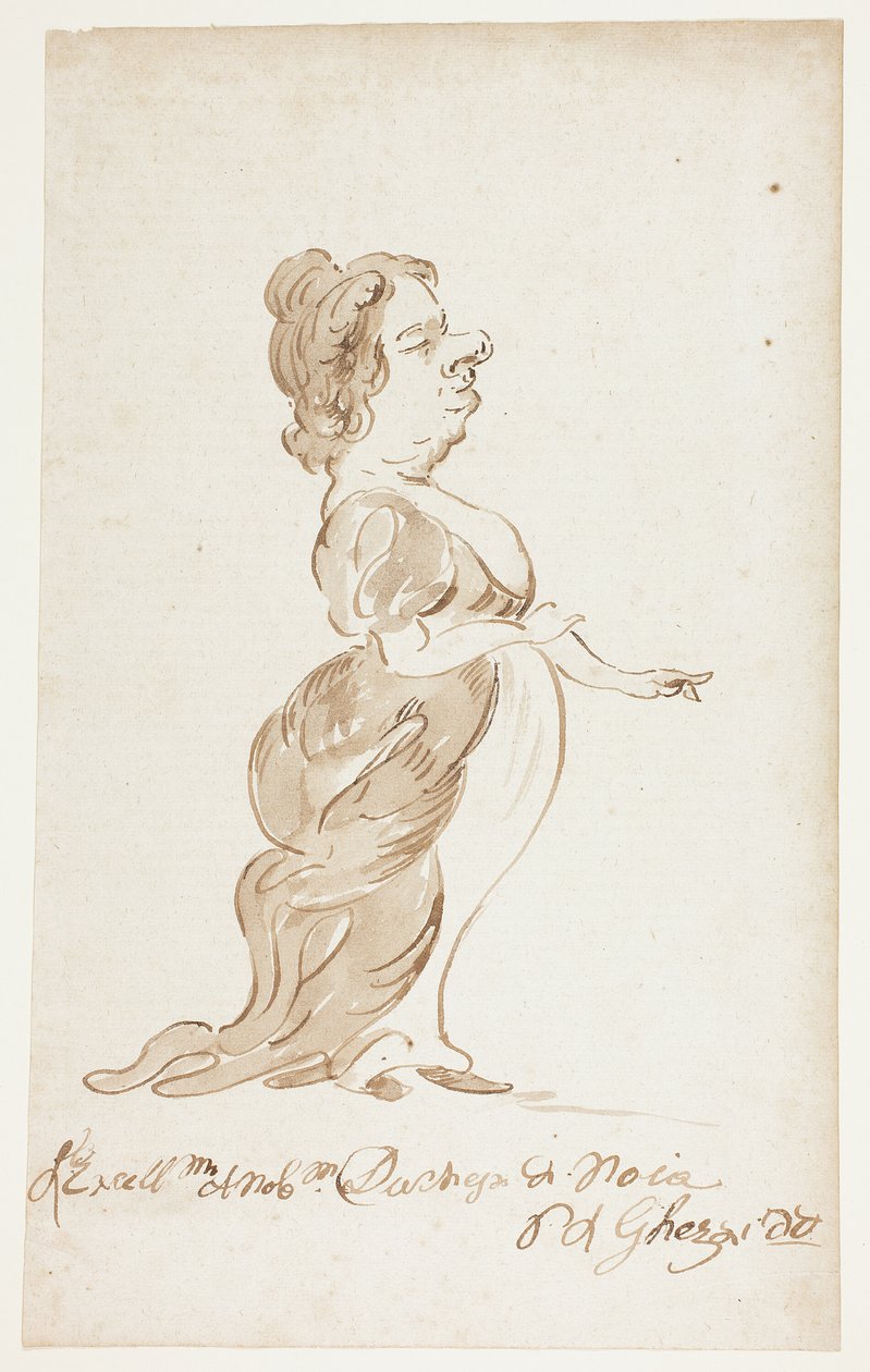 De hertogin van Noia door Pier Leone Ghezzi