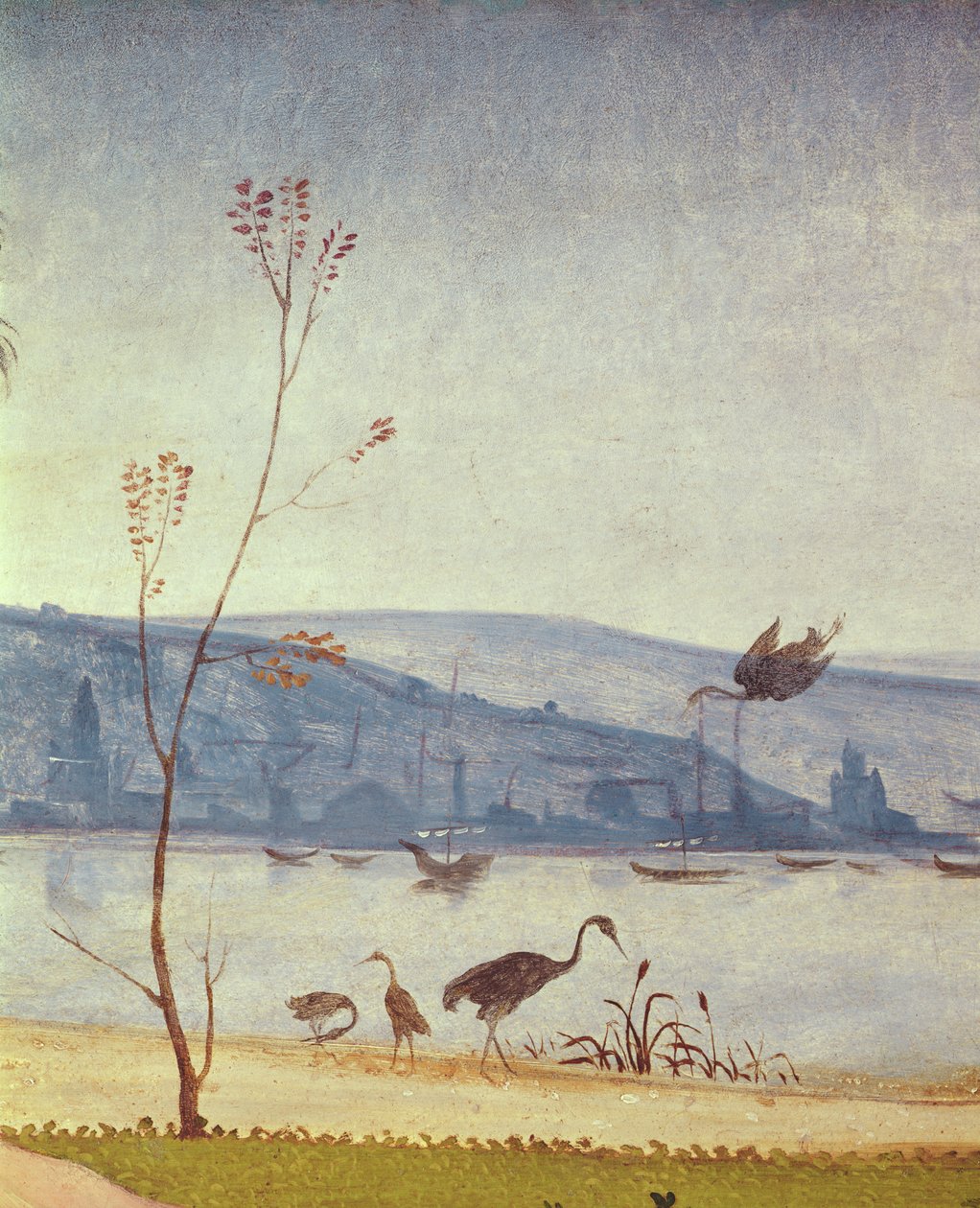 Een Sater rouwt om een Nimf ca. 1495 (detail) door Piero di Cosimo