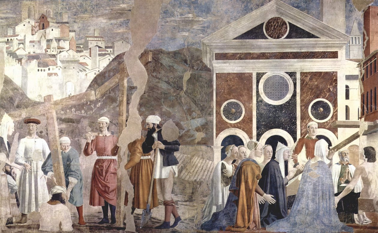 Legende van het Heilige Kruis door Piero della Francesca