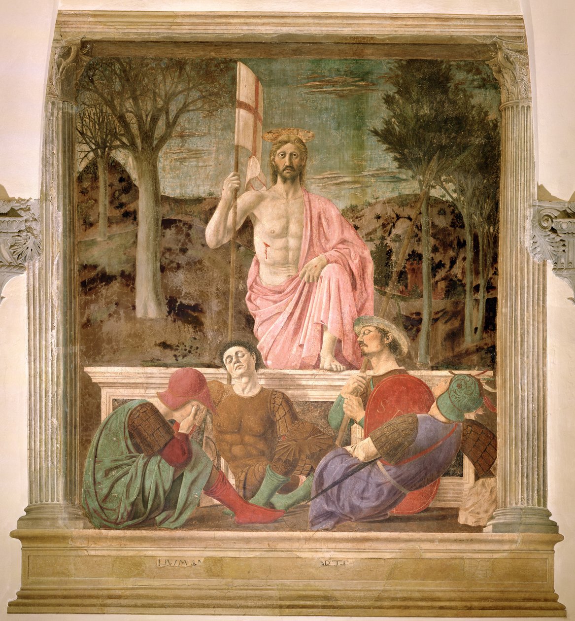 De Opstanding, c.1463 door Piero della Francesca