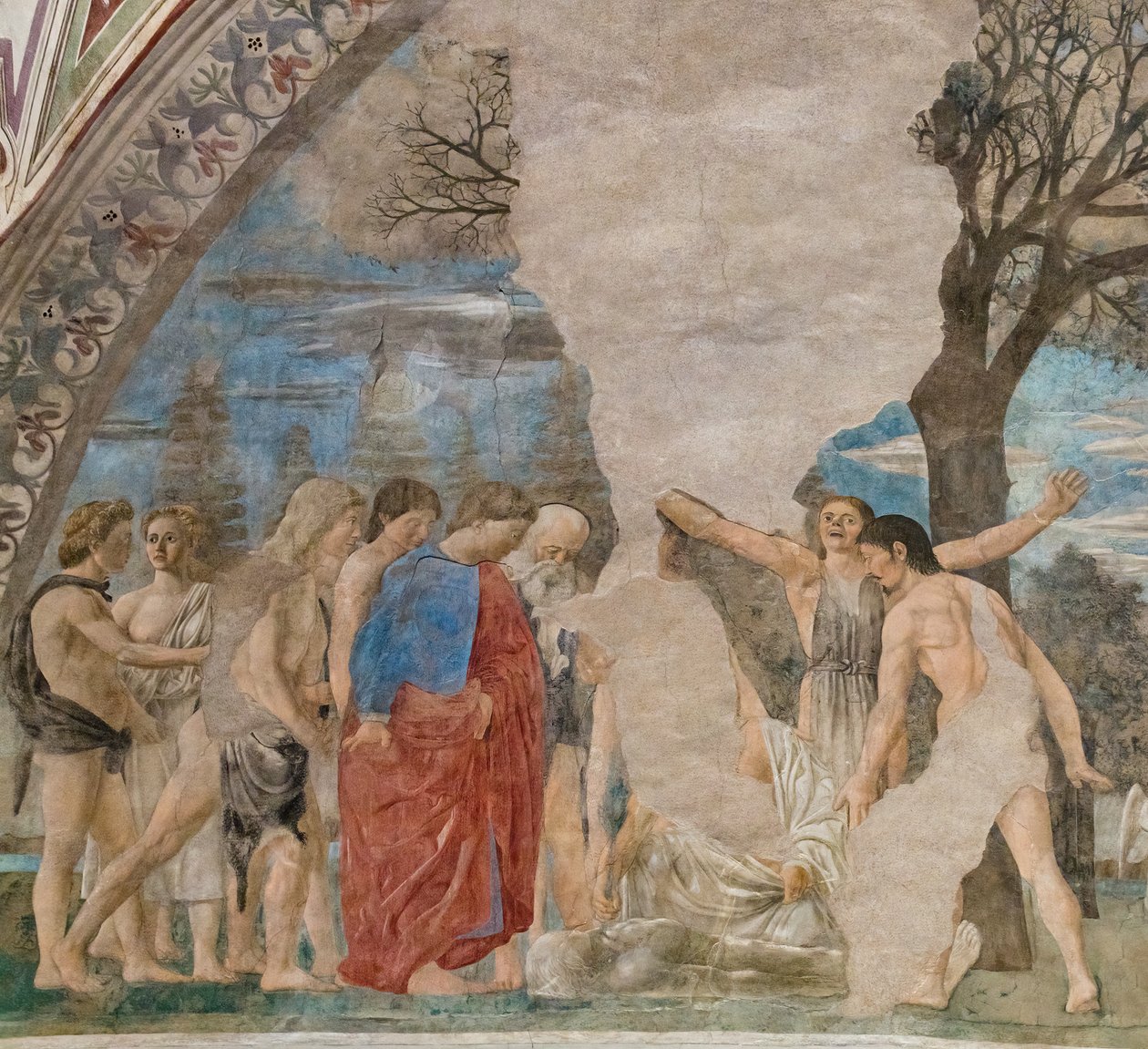 Dood van Adam (detail) door Piero della Francesca