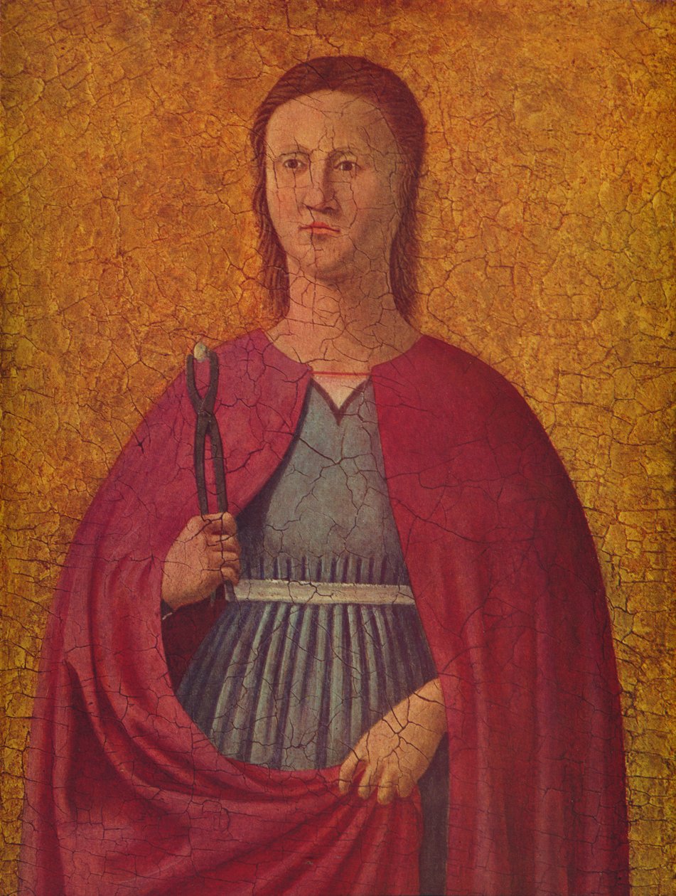 Sint Apollonia, ca. 1455-1460 door Piero della Francesca