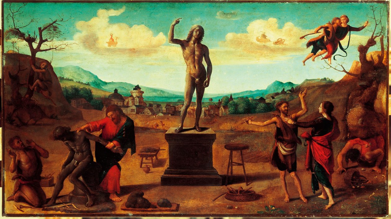 De mythe van Prometheus , c.1515 (schilderij) door Piero di Cosimo