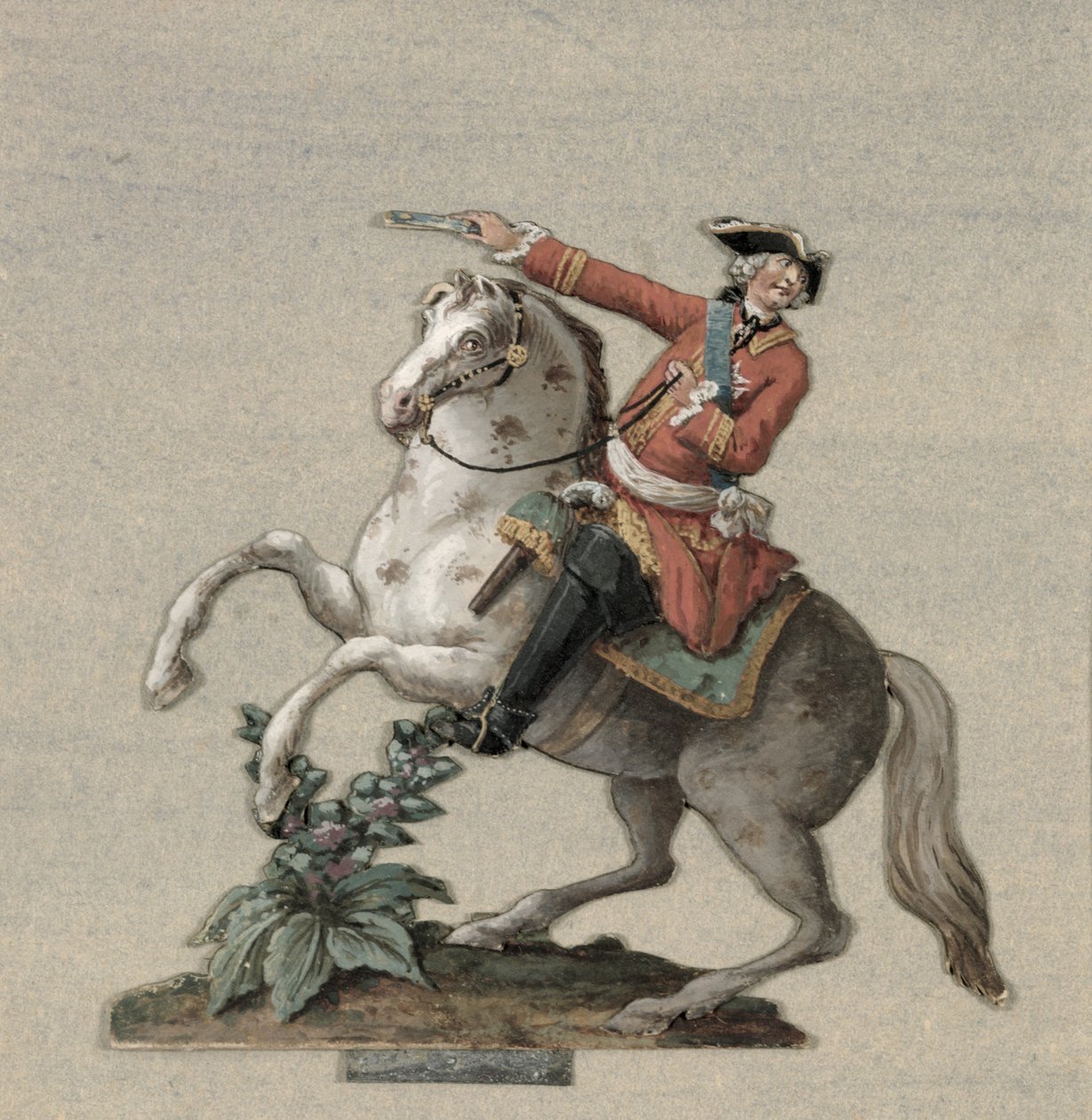 Ruiterportret van prins Charles-Just de Beauveau-Craon (1720-93) door Pierre Antoine Lesueur