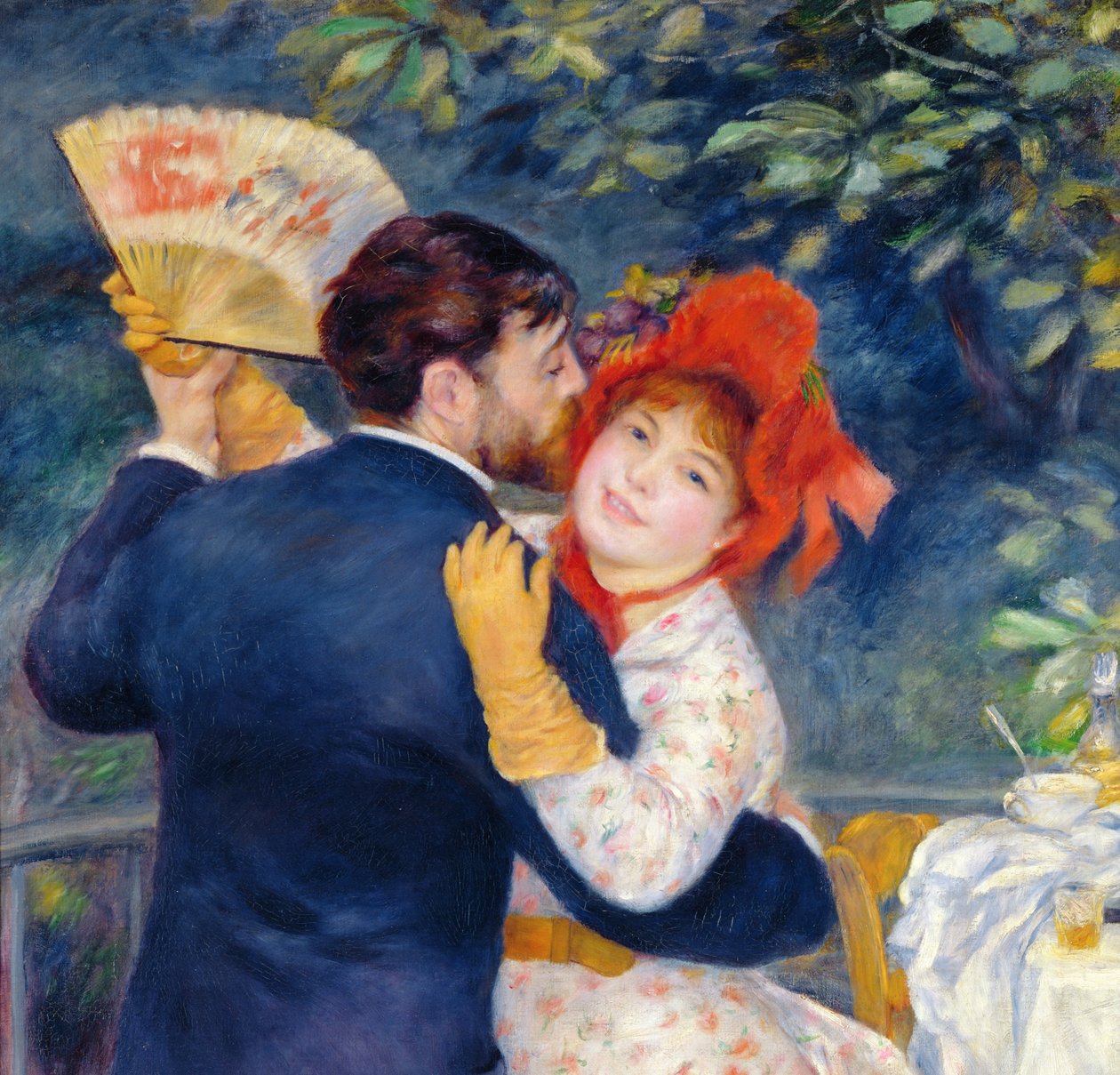 Een dans op het platteland (detail) door Pierre Auguste Renoir