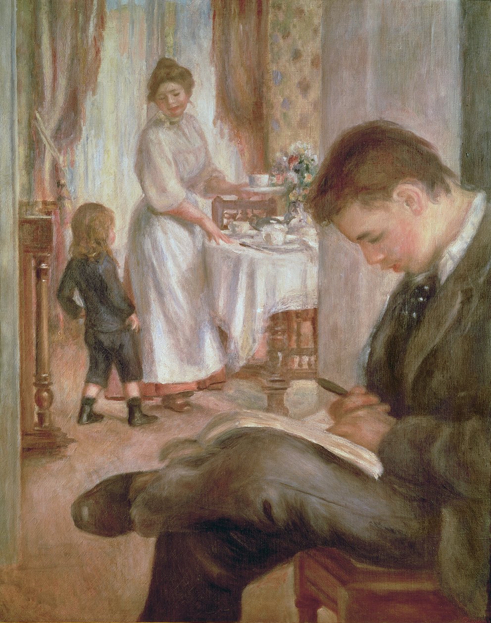 Ontbijt in Berneval door Pierre Auguste Renoir