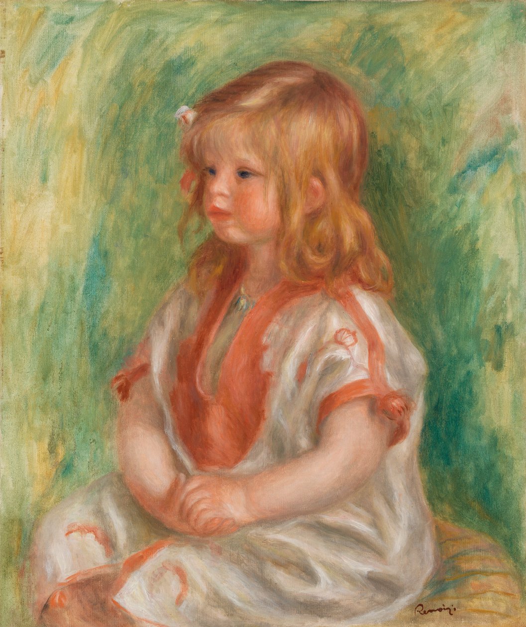 Claude Renoir door Pierre Auguste Renoir