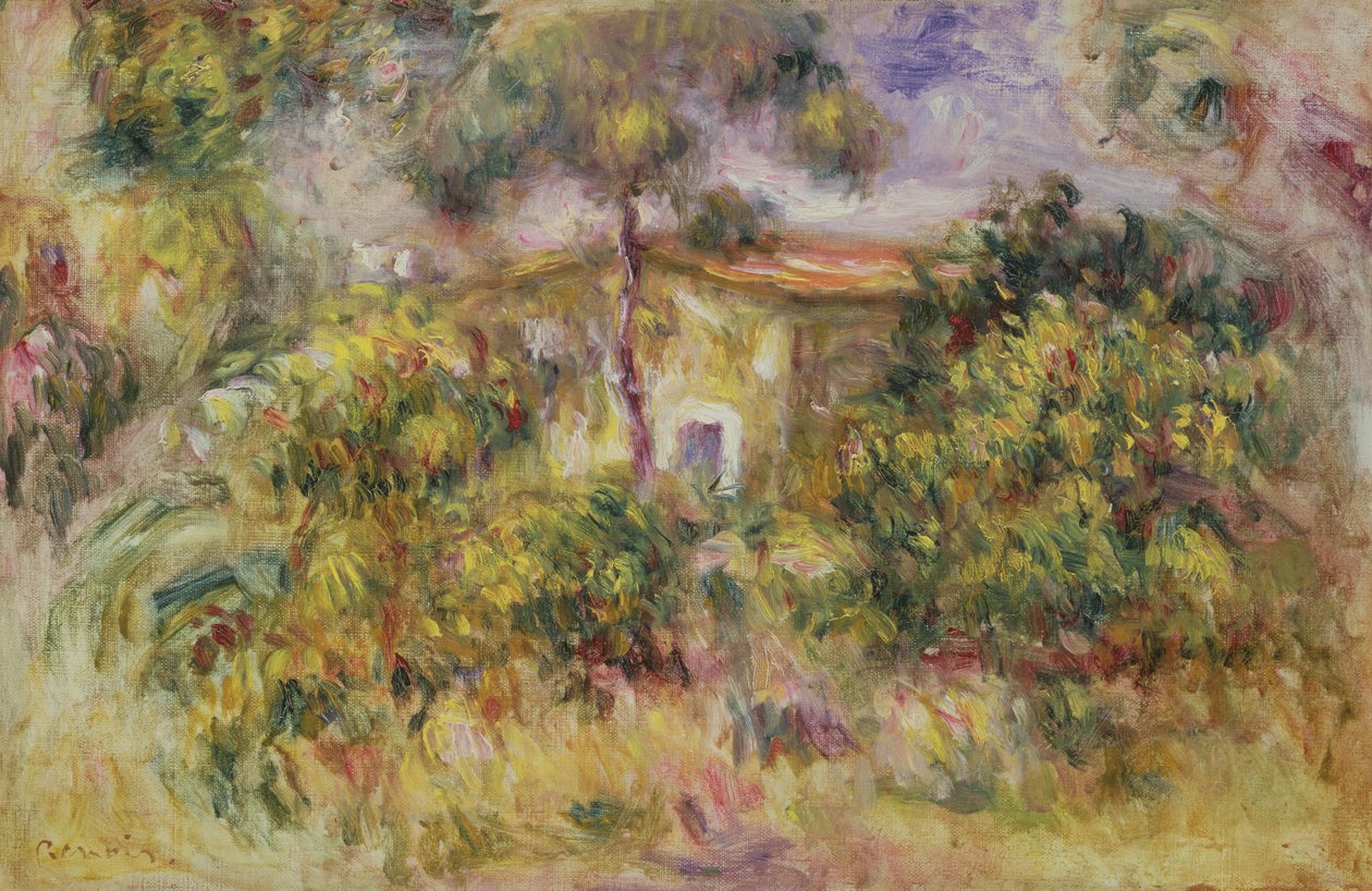 Boerderij (1917) door Pierre Auguste Renoir
