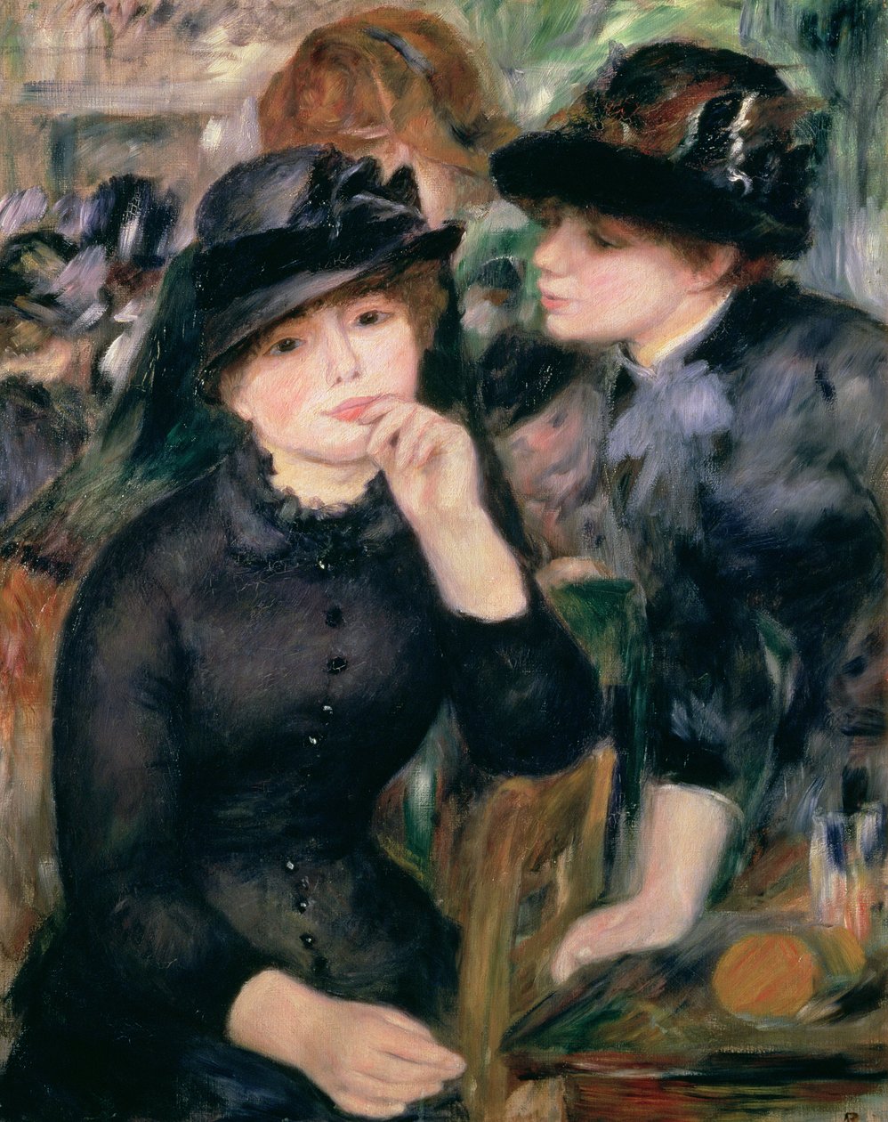Meisjes in het zwart, 1881-82 door Pierre Auguste Renoir
