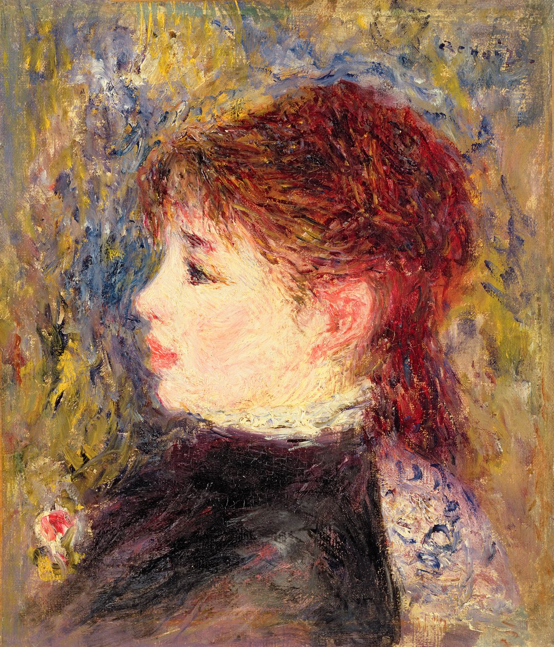 Hoofd van Margot, ca. 1878-79 door Pierre Auguste Renoir