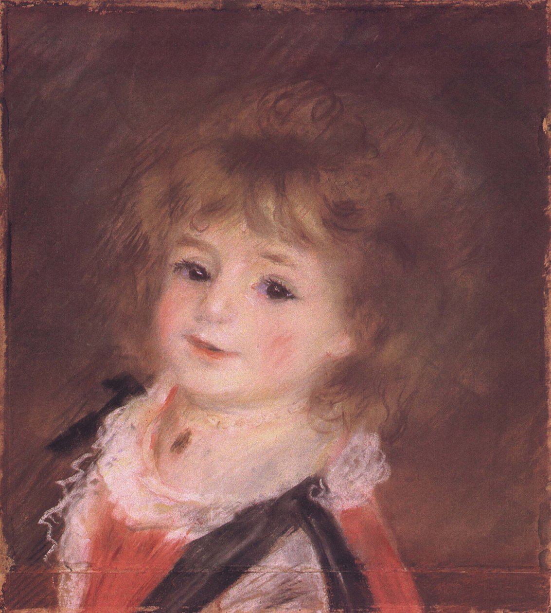 Hoofd van een kind door Pierre Auguste Renoir