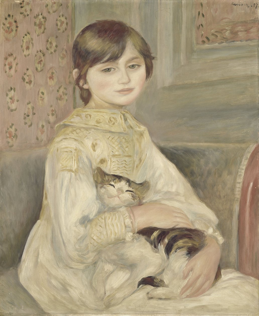 Julie Manet door Pierre Auguste Renoir