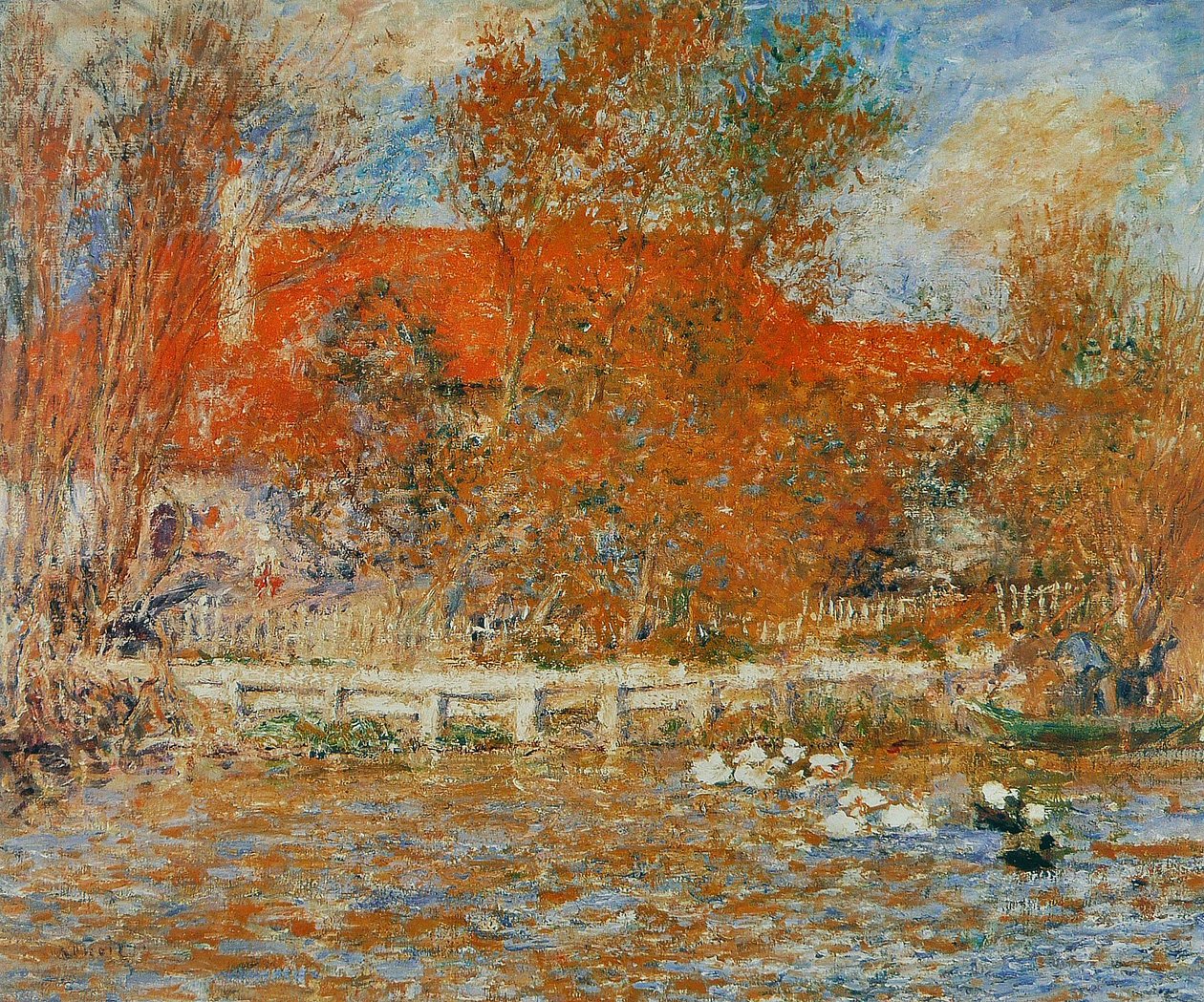 De eendenvijver door Pierre Auguste Renoir