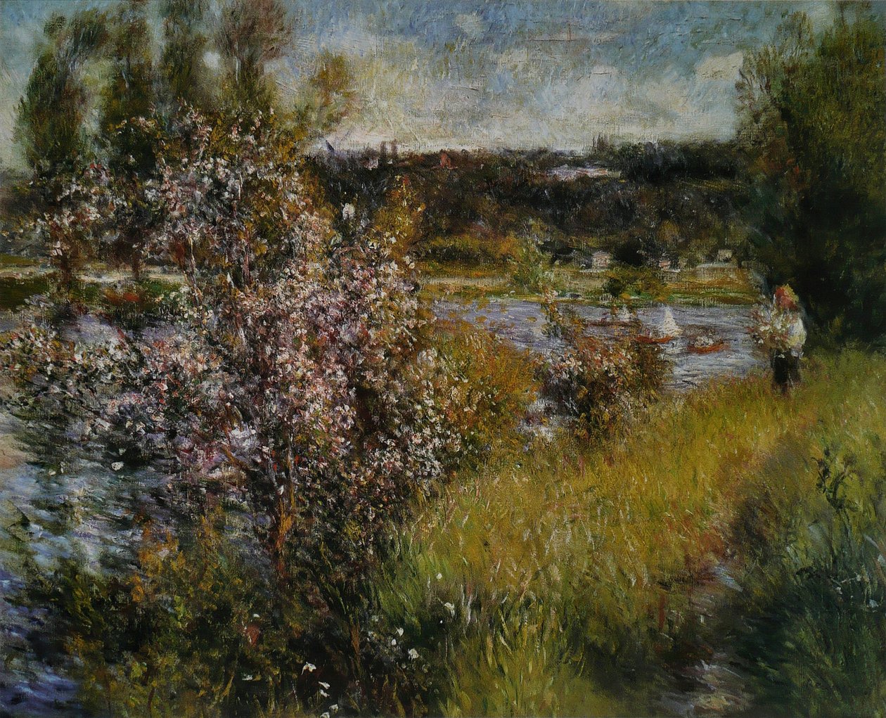 De Seine bij Chatou door Pierre Auguste Renoir