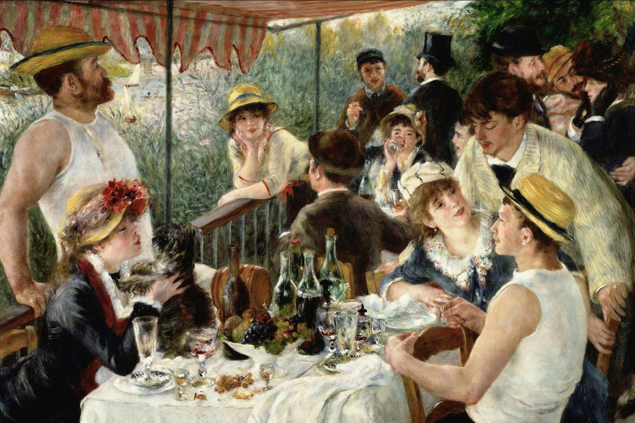 Het ontbijt van de roeiers door Pierre Auguste Renoir
