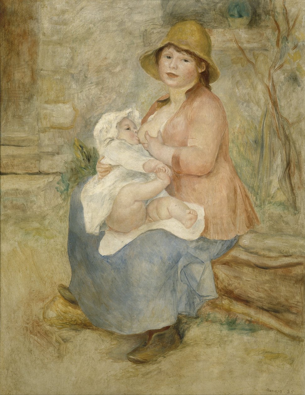 Moederschap door Pierre Auguste Renoir