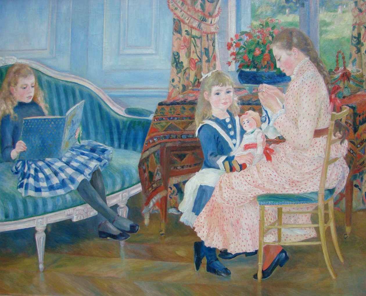Middag van de kinderen in Wargemont door Pierre Auguste Renoir